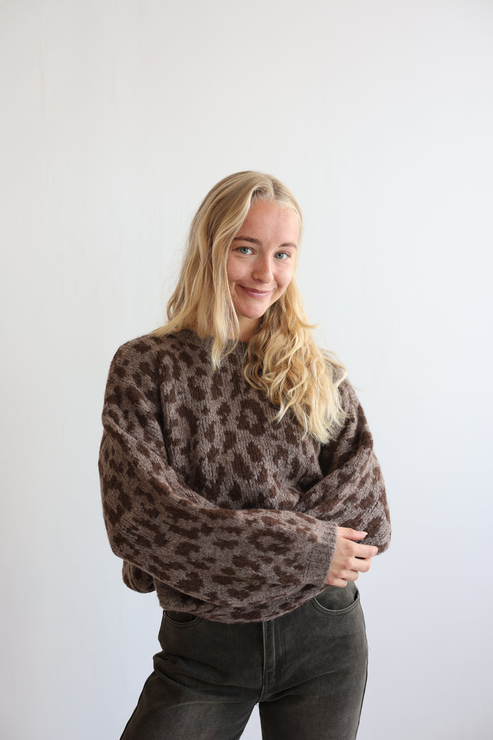 Pullover Soft Leopard Knit