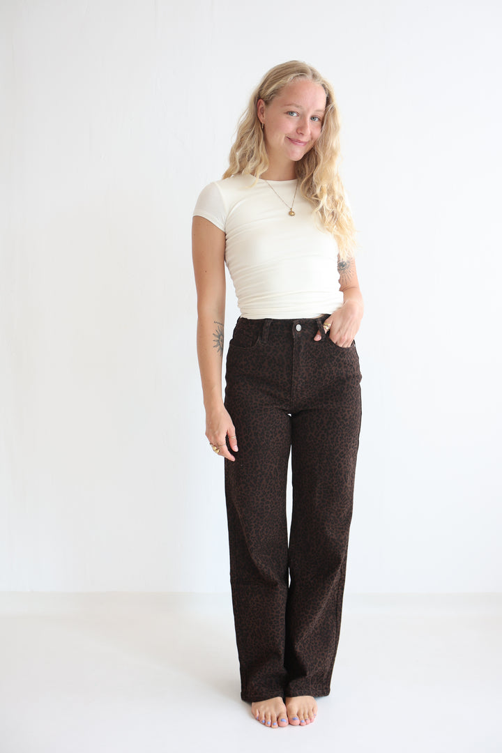 After Dark Animal Straight Fit Jeans