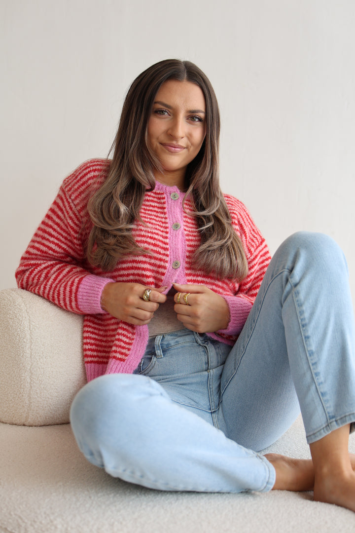 Gestreifter Cardigan Moodline Knit