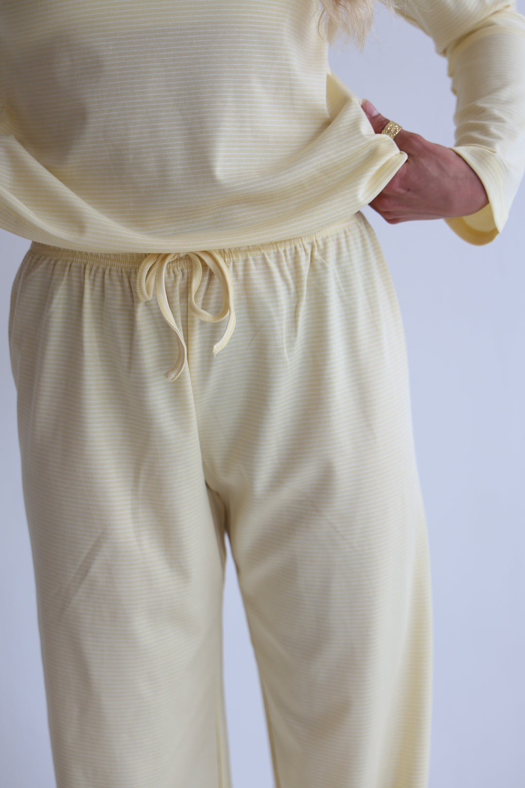 Fine Striped Sweatpants