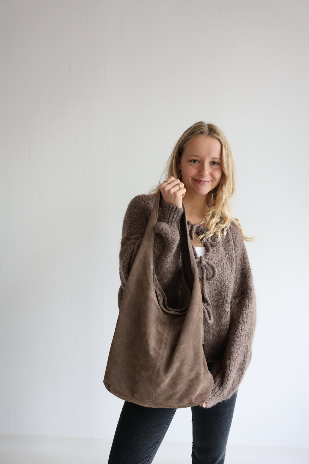 Handtasche aus Wildleder Chestnut Dream