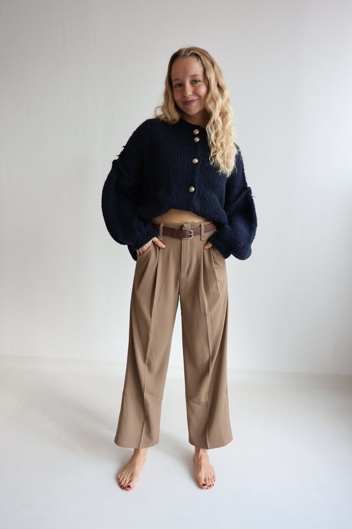 Bundfaltenhose mit Gürtel Anna