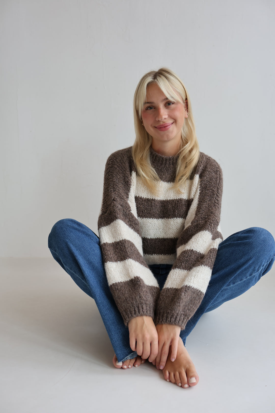 Fluffy Blockstripes Pullover Hannah