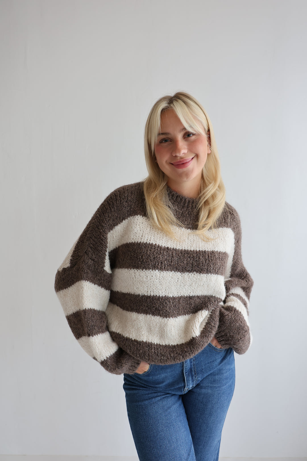 Fluffy Blockstripes Pullover Hannah