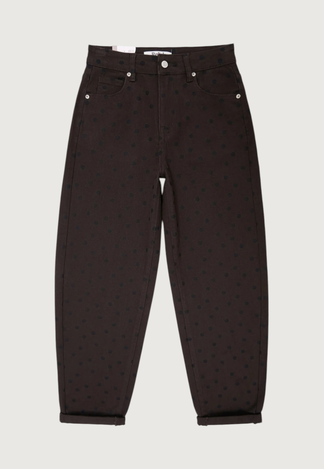 Espresso Polka Mom Jeans