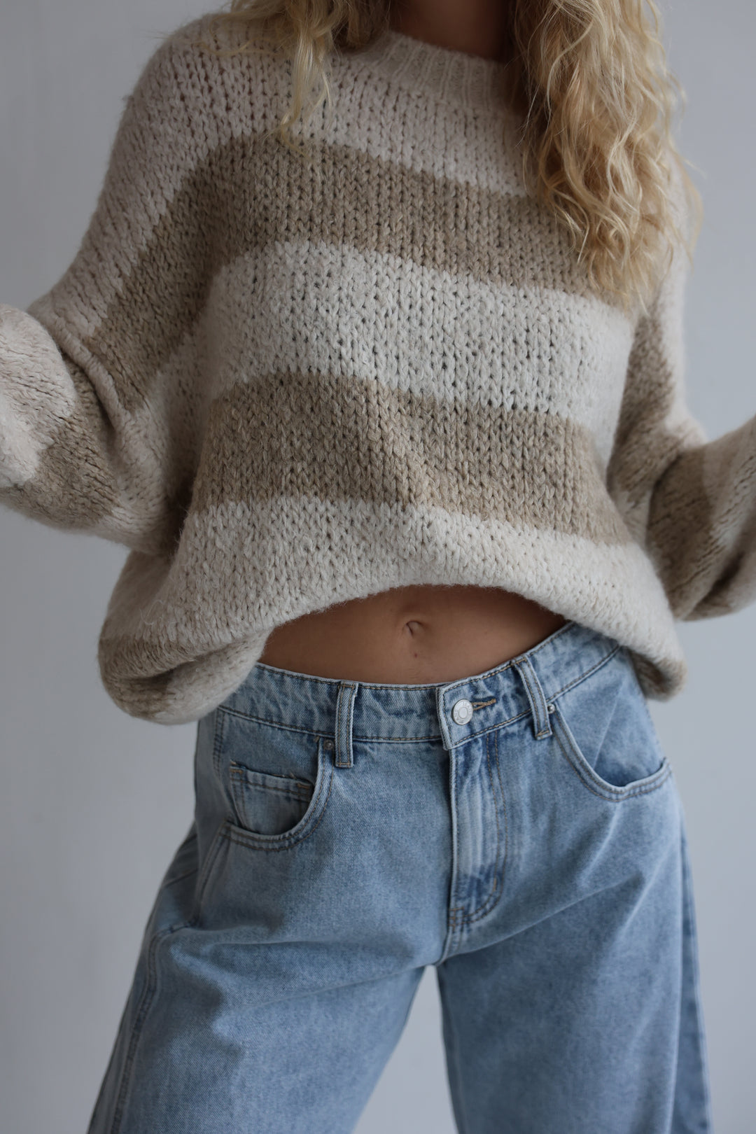 Fluffy Blockstripes Pullover Hannah