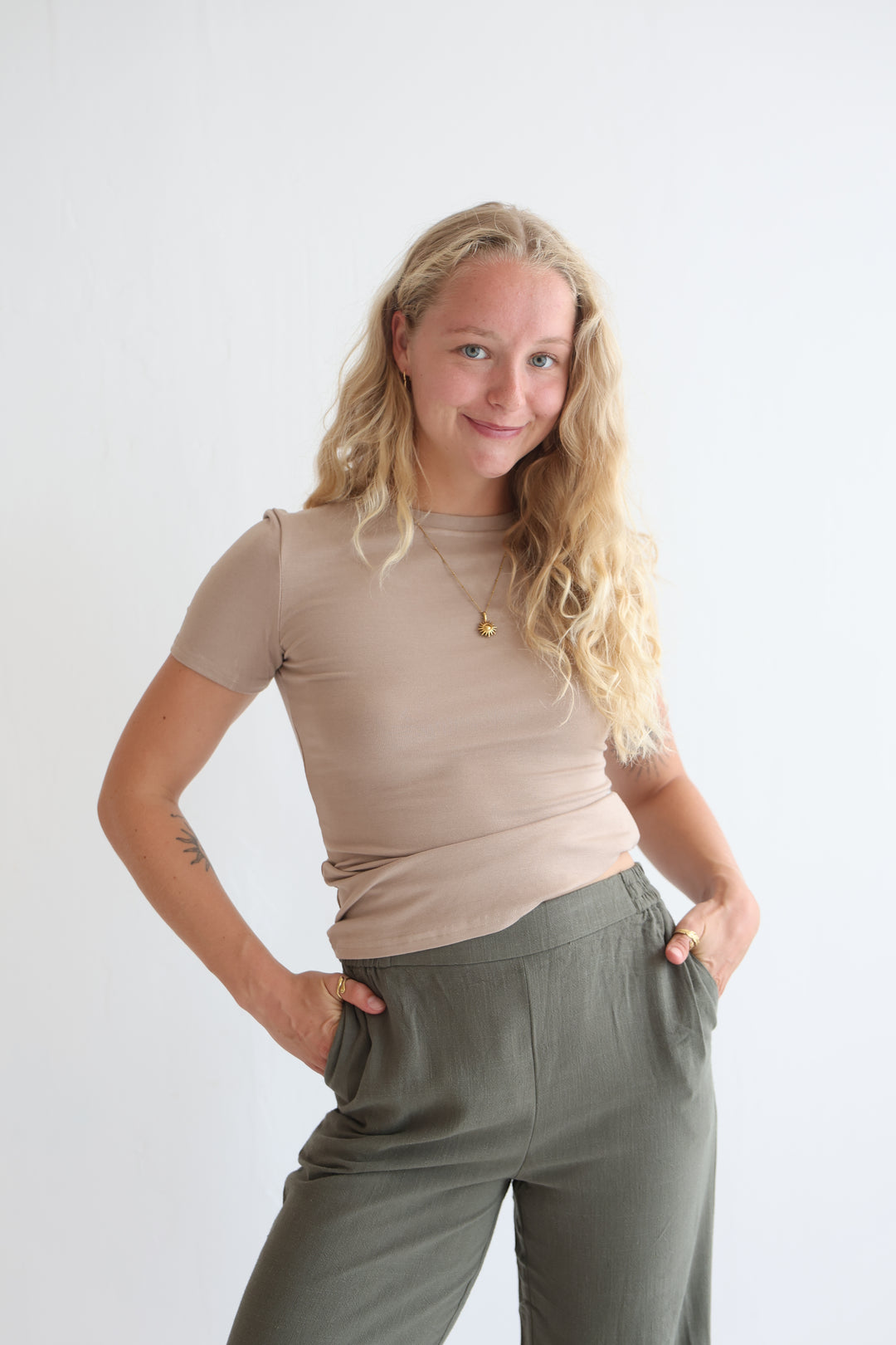 Soft Sand Linen Trousers