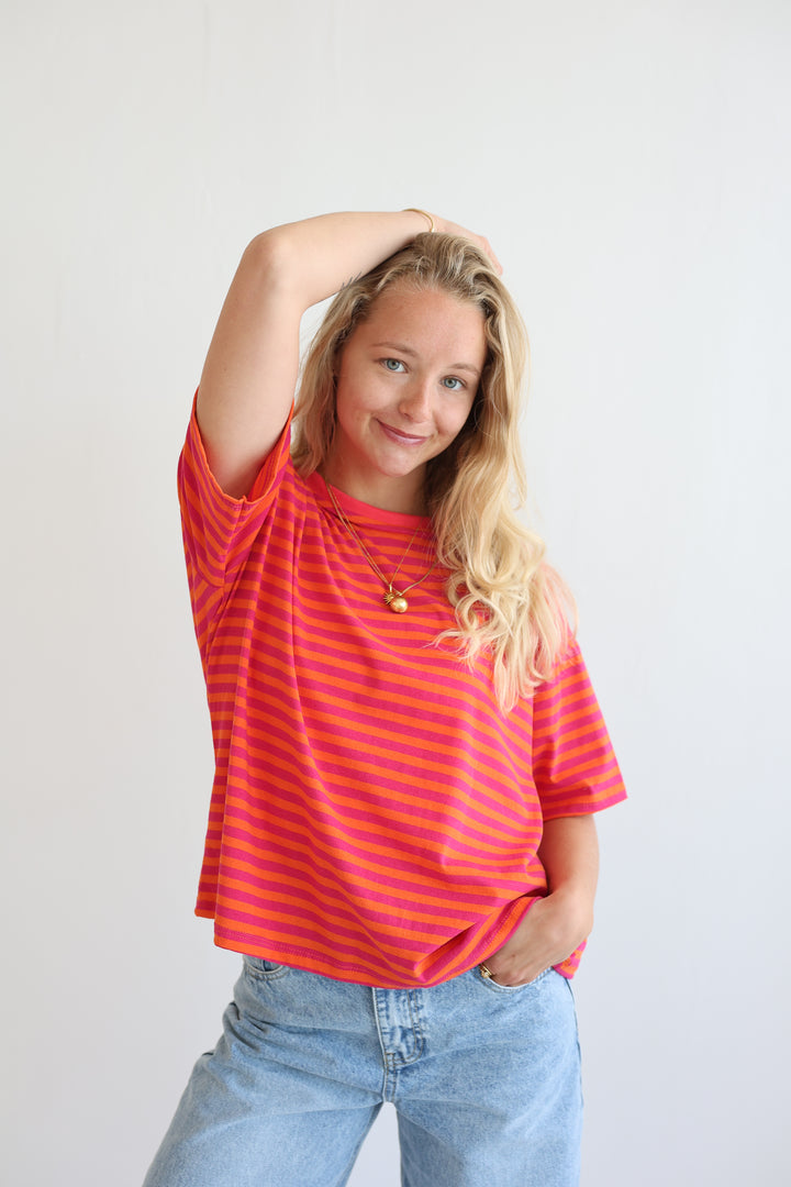 Easy Fit Striped T-Shirt