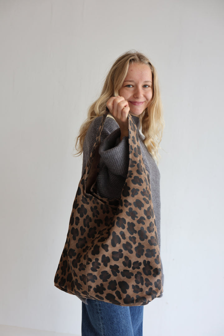 Handtasche aus Wildleder Vintage Vibes