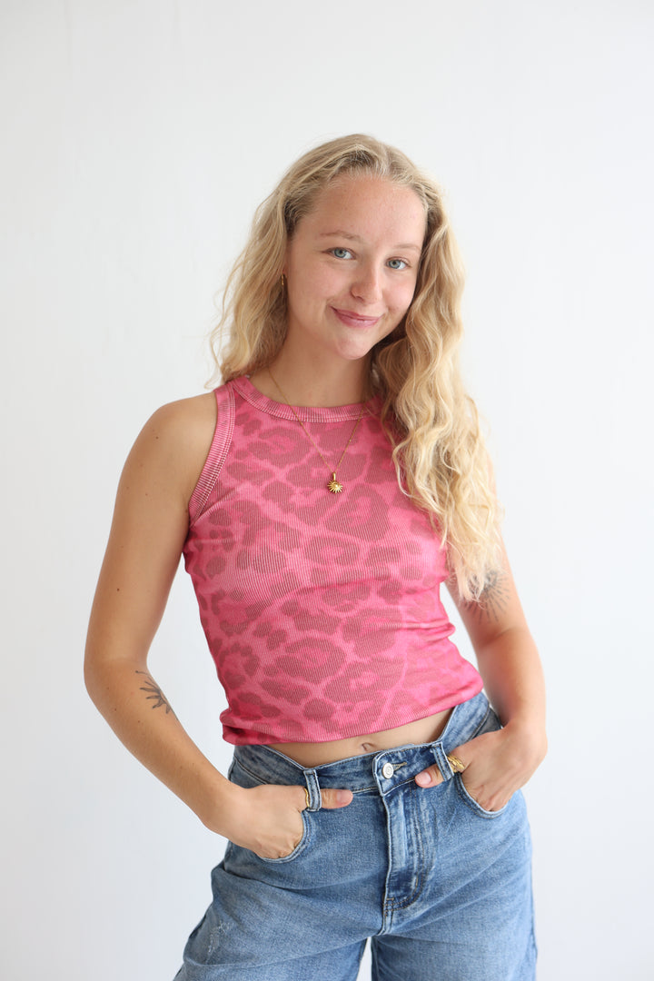 Animal Print Leopard Tank Top