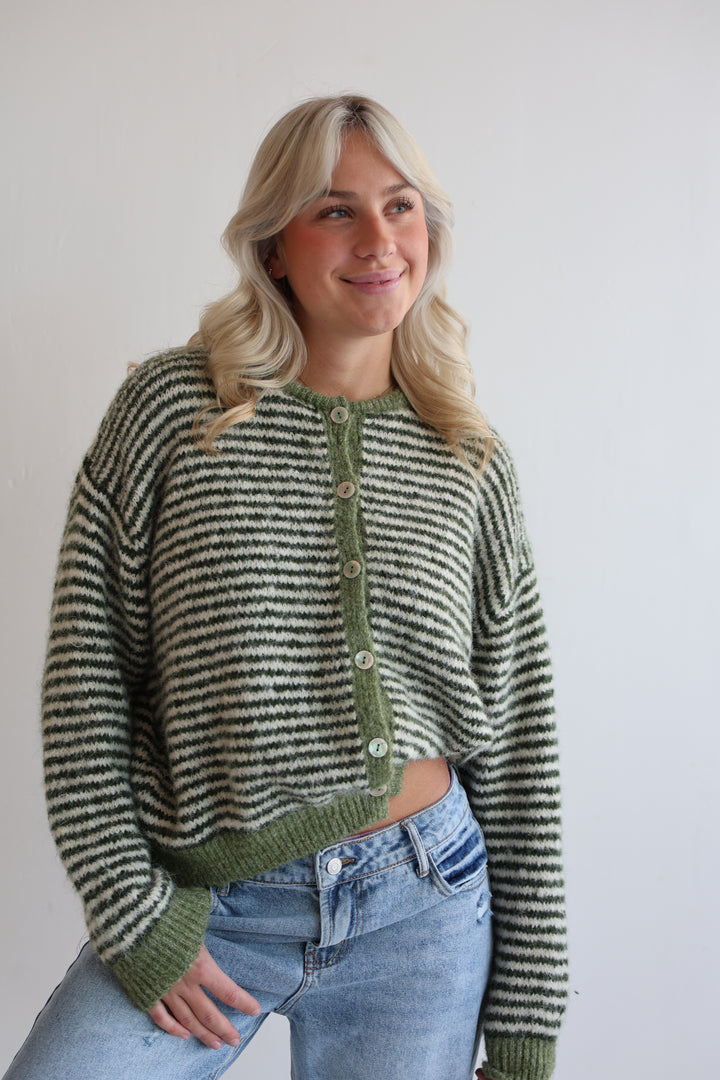 Gestreifter Cardigan Moodline Knit