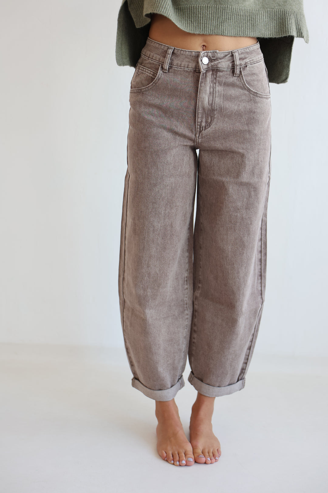 Barrel Fit Cocoa Shades Jeans