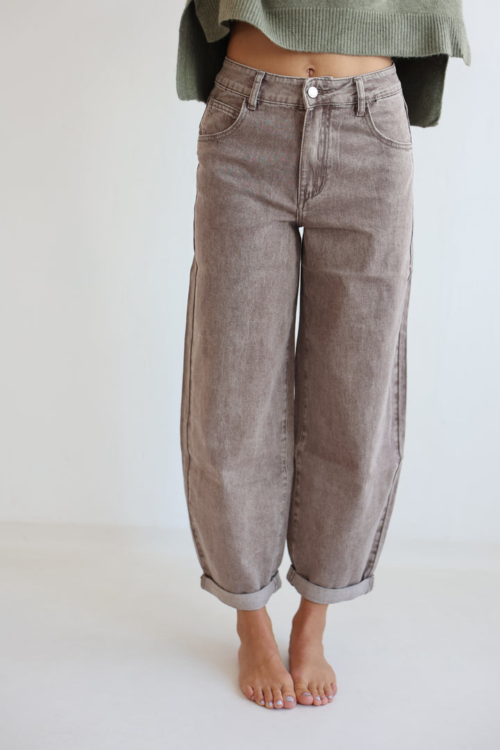 Barrel Fit Cocoa Shades Jeans