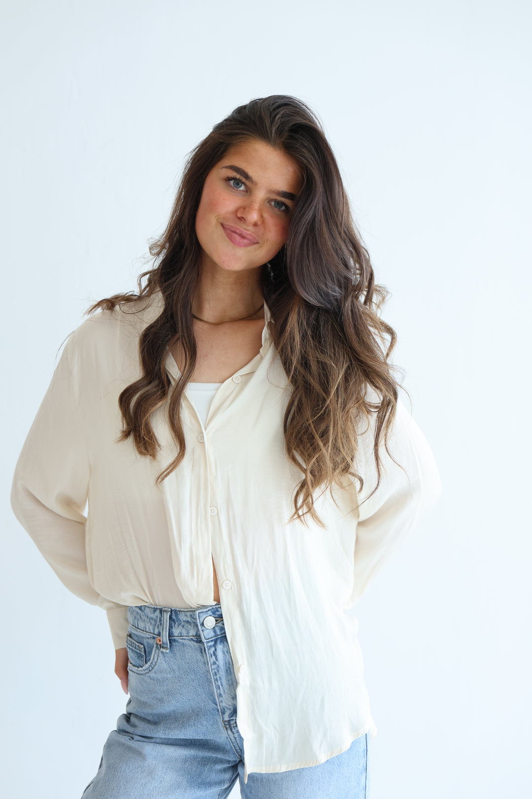 Oversize Viskose Bluse Luna