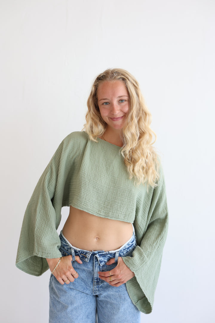 Off-Shoulder Musselinshirt Liz