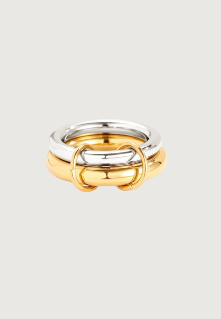 Two Layer Gold & Silver Ring