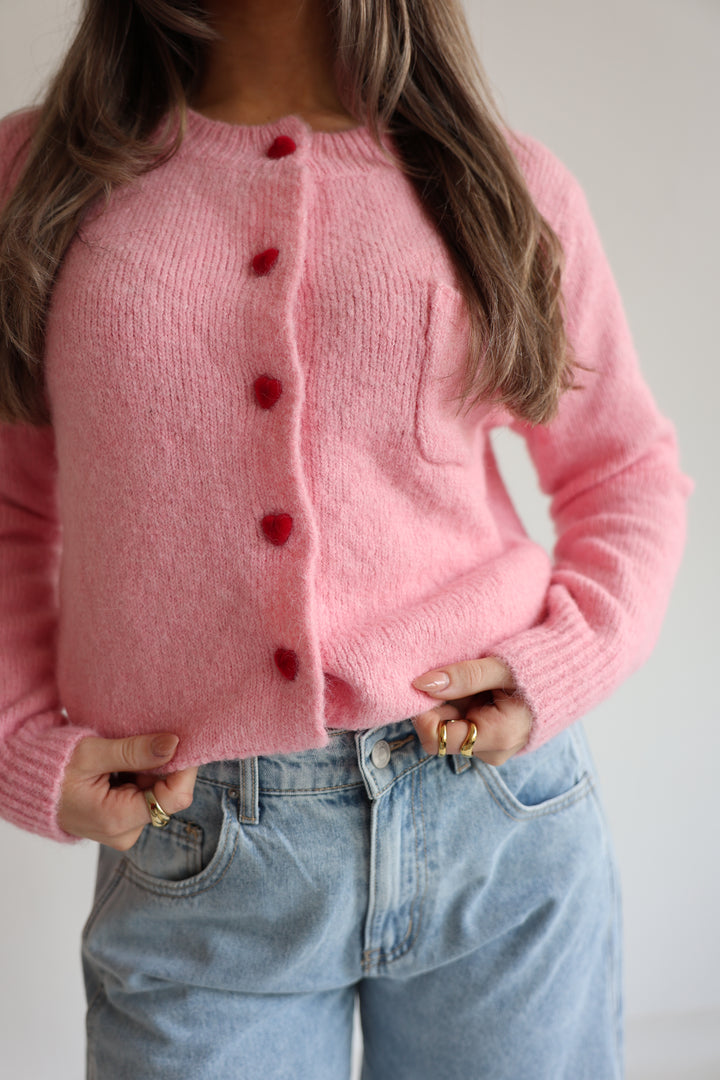 Cardigan Heart Button