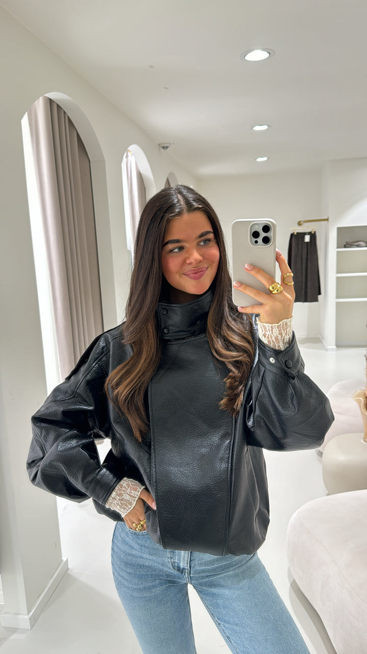 Oversize Bikerjacke Milano