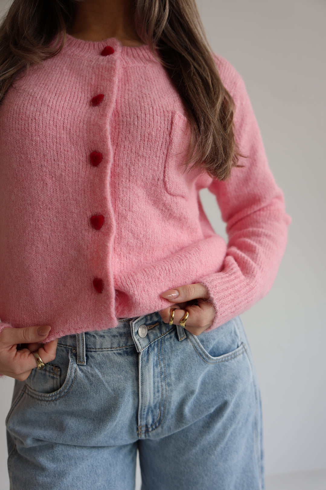 Cardigan Heart Button