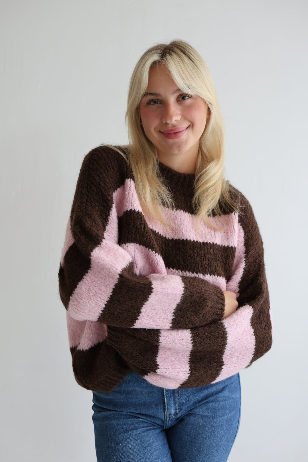 Fluffy Blockstripes Pullover Hannah