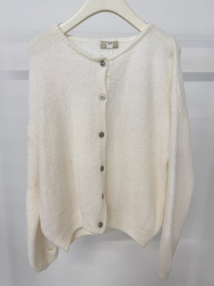 CUDDLE CLOUD CARDIGAN SOFT WHITE (B-WARE)