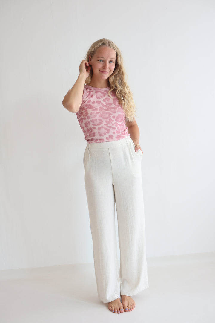 Soft Sand Linen Trousers