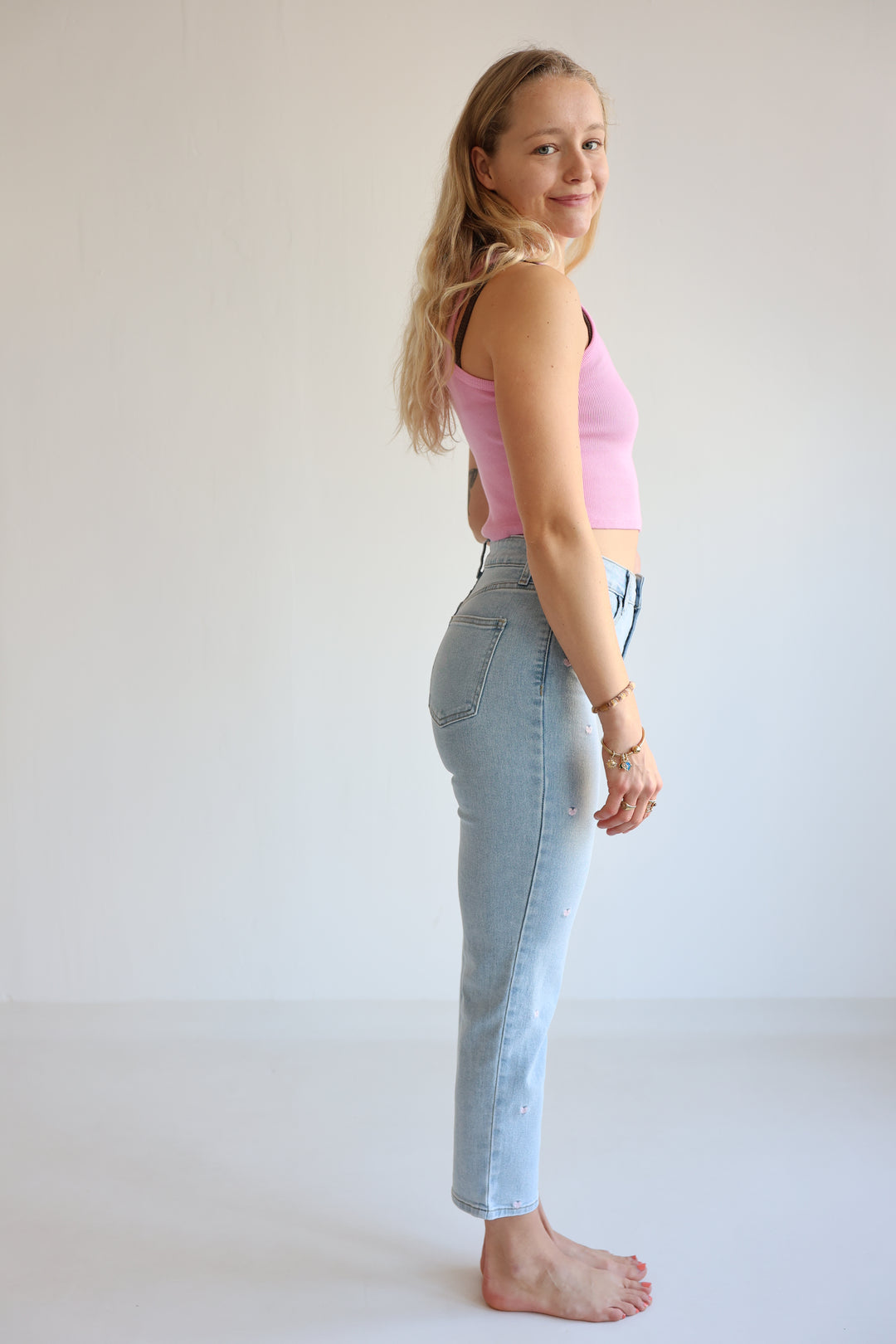 Mom Jeans Little Heartprint