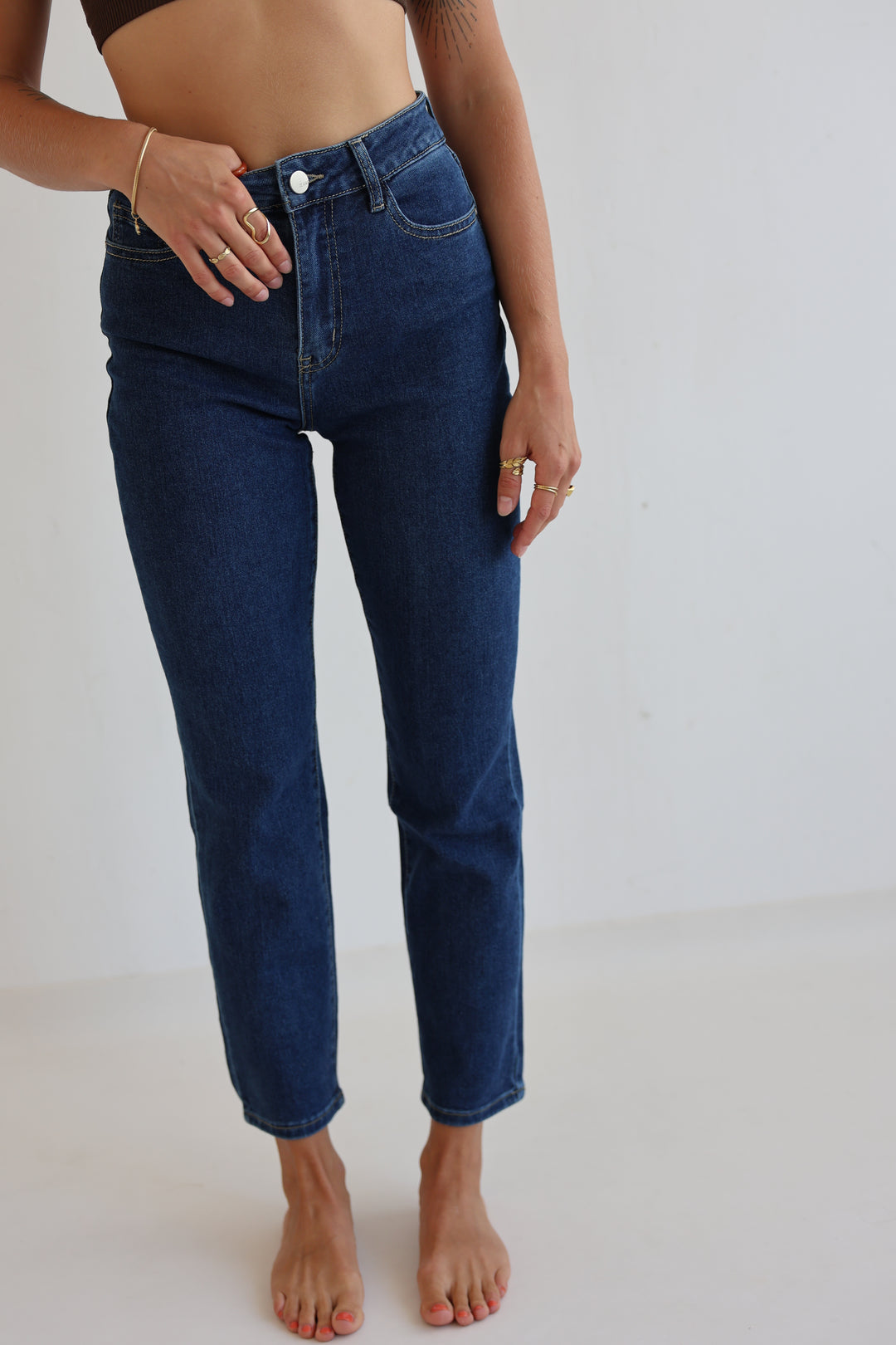 Mom Jeans Dark Blue Days