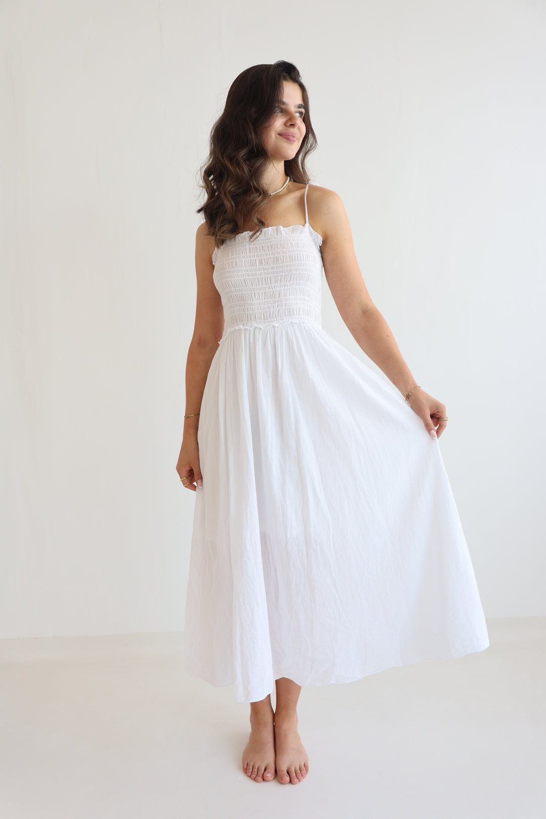 Soft Horizon Cotton Dress