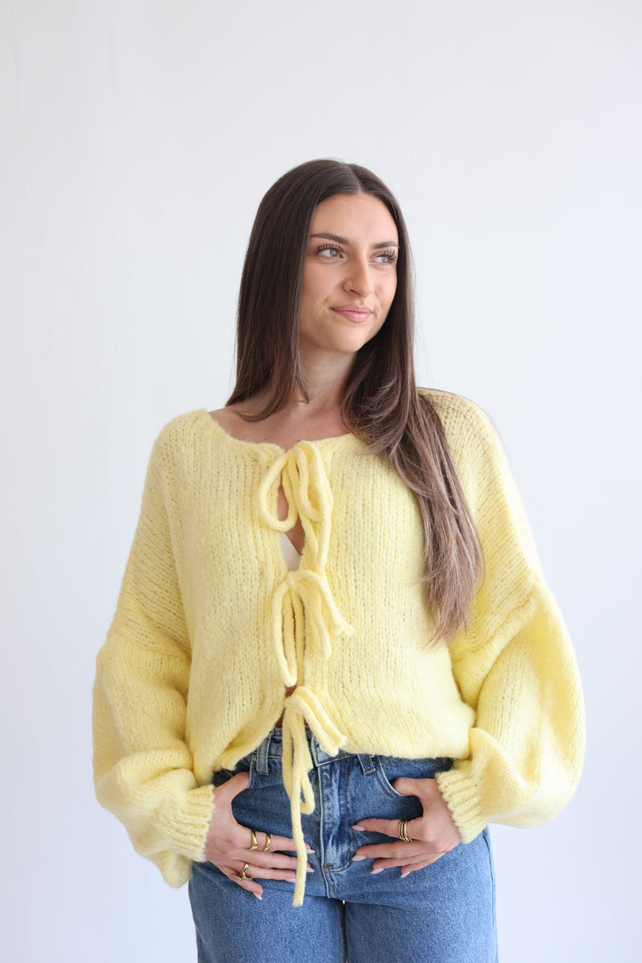 Langarm Cardigan mit Schleifen Lilly