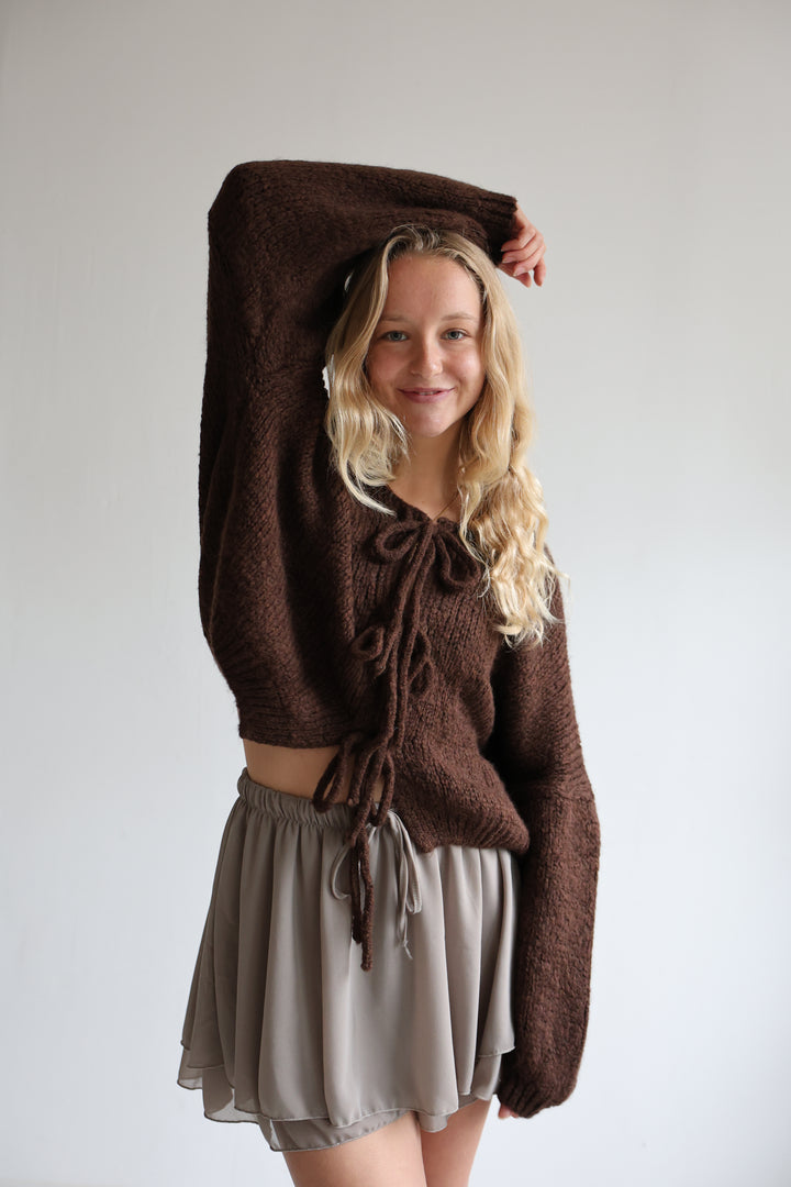 Langarm Cardigan mit Schleifen Lilly