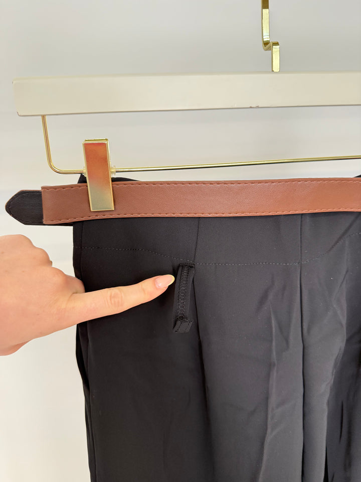 BUNDFALTENHOSE MIT GÜRTEL ANNA SCHWARZ GR.XS (B-WARE)