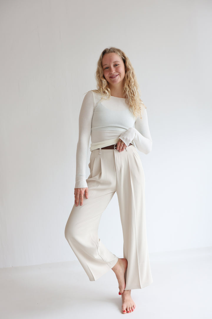 Bundfaltenhose mit Gürtel Anna