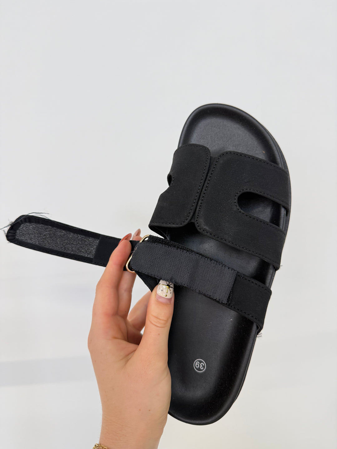 CASUAL SLIDE SANDALS SCHWARZ GR.39 (B-WARE)