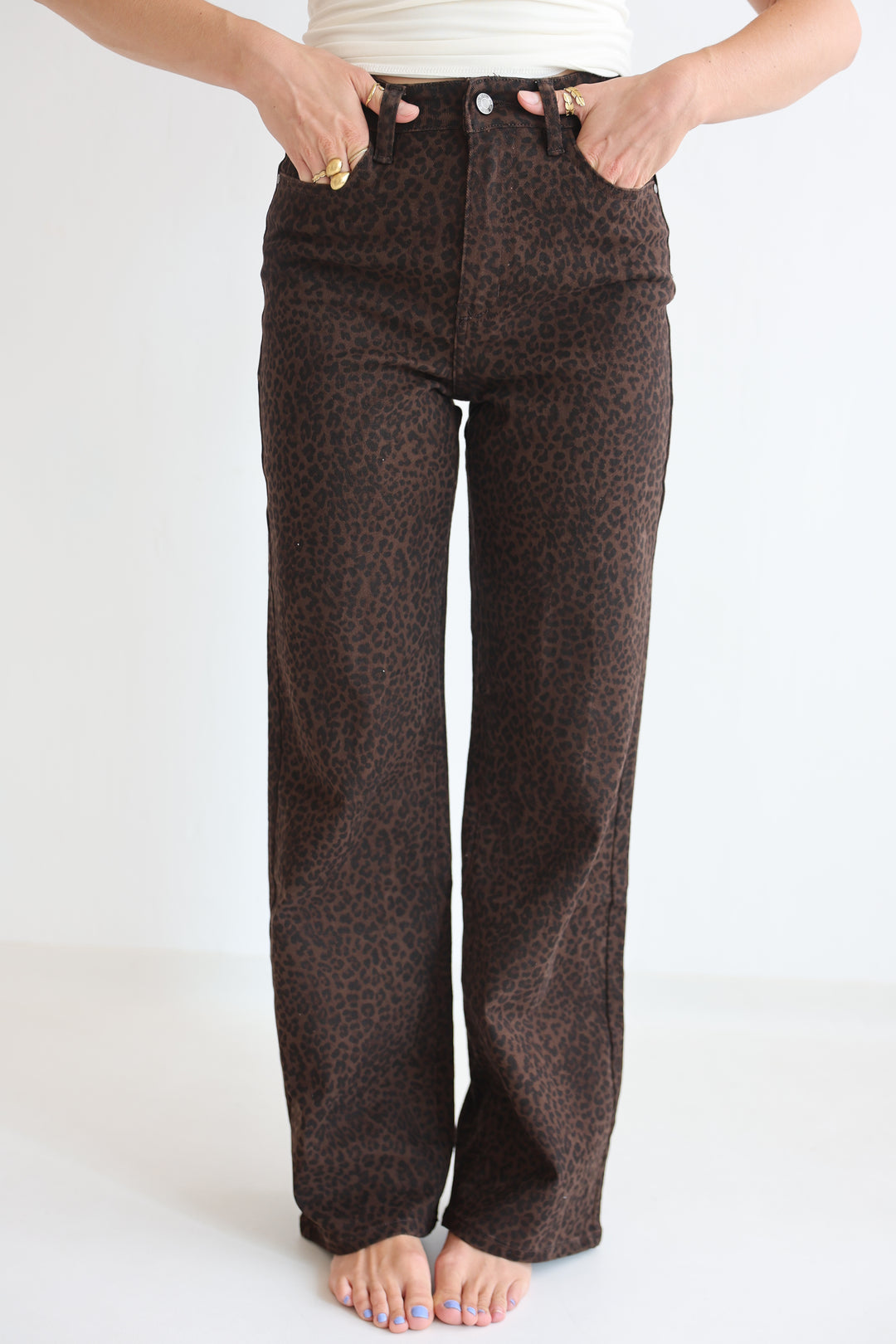 After Dark Animal Straight Fit Jeans