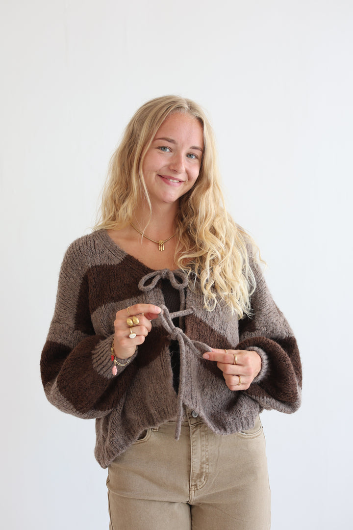 Gestreifter Cardigan Luana