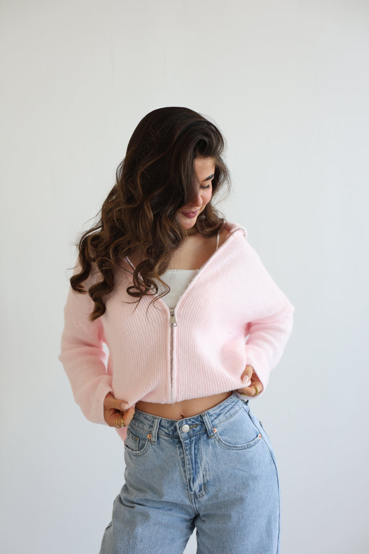 Casual Zipper Cardigan