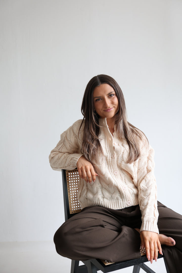 Luna Cable Knit Cardigan