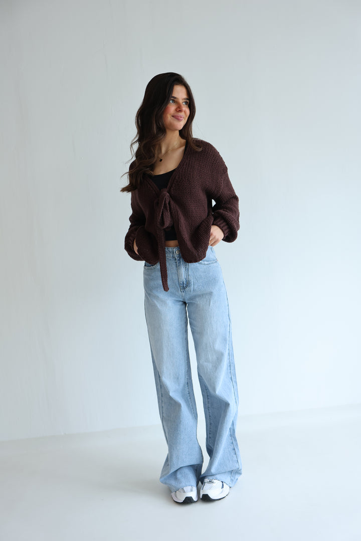 Cardigan mit Schleife Elsa