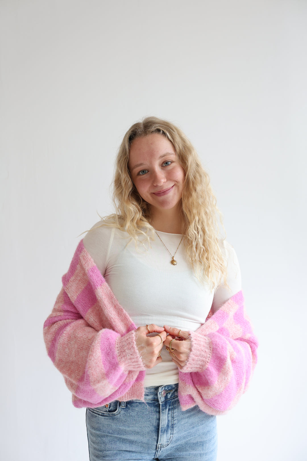 Chunky Striped Cardigan