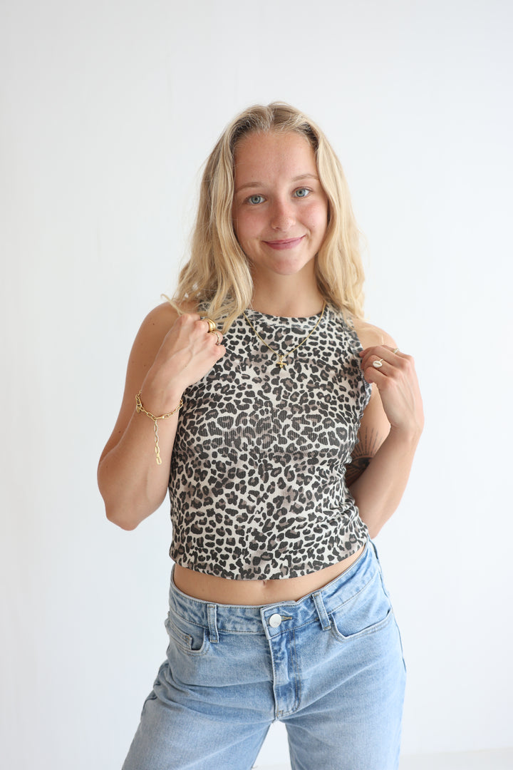 Animal Print Leopard Tank Top