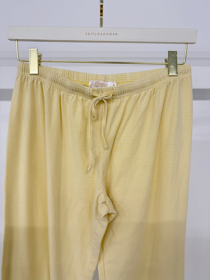 FINE STRIPED SWEATPANTS SOFT LEMON GR.S/M (B-WARE)