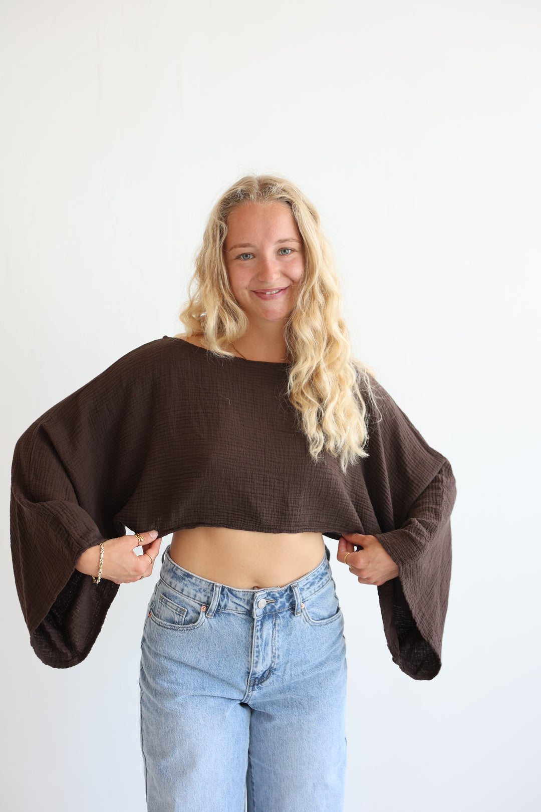 Off-Shoulder Musselinshirt Liz
