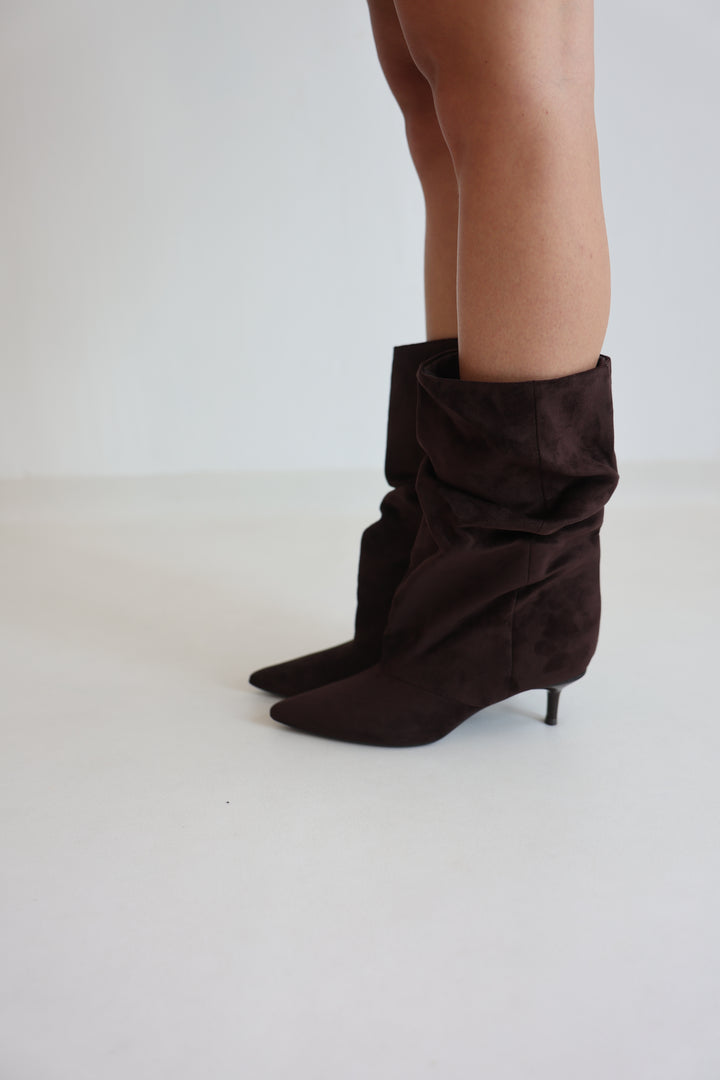 Slouch Heel Boots