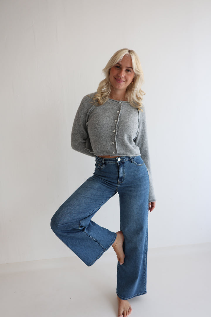 Cropped Super Fine Cardigan Luna