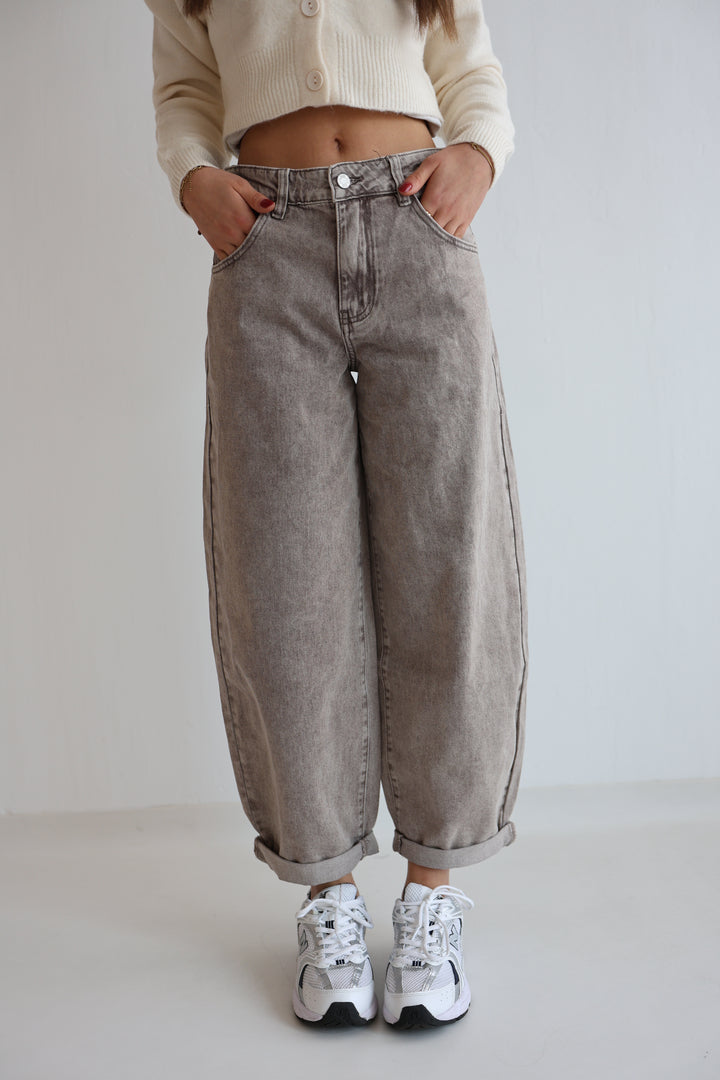 Barrel Fit Cocoa Shades Jeans