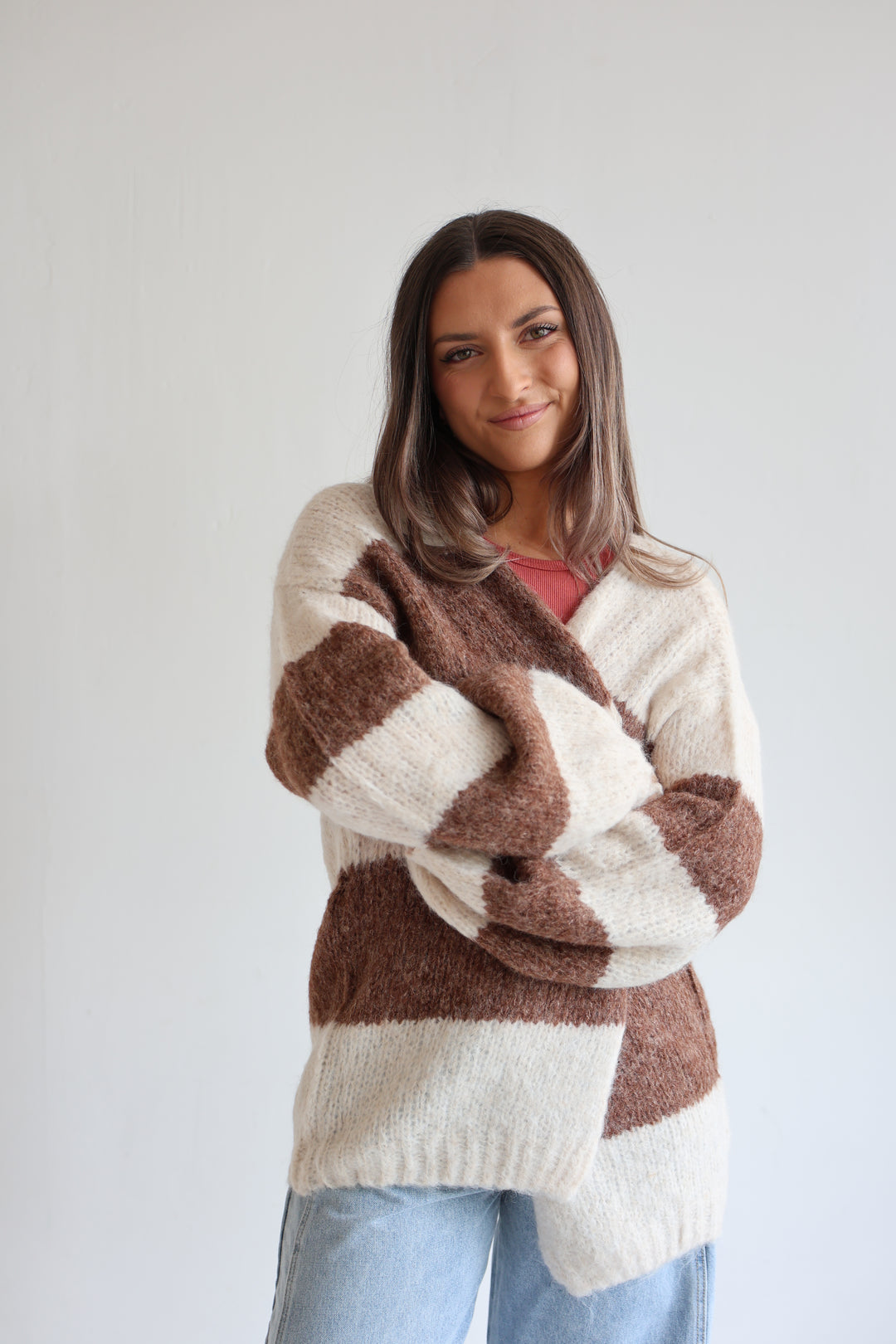 Cloudy Stripes Cardigan