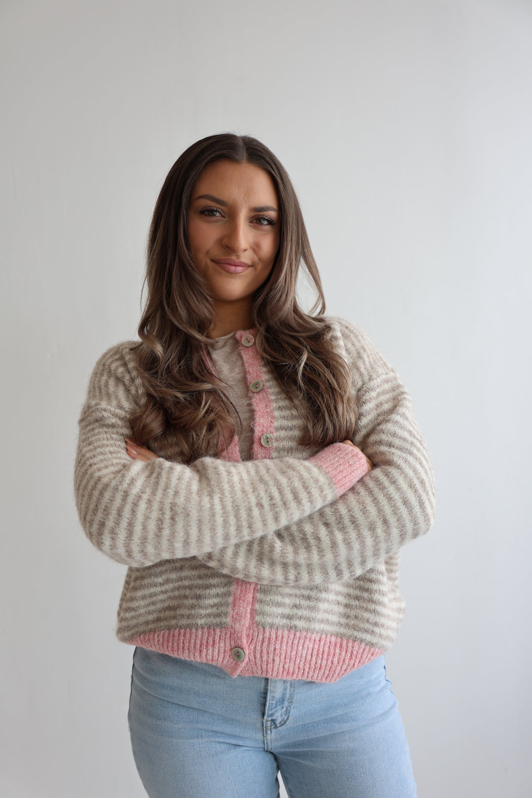 Gestreifter Cardigan Moodline Knit