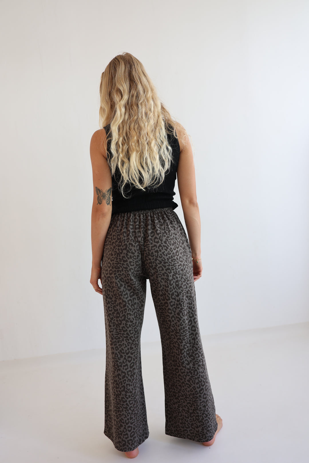 Jersey Jogger Pants mit Leoprint Nuna