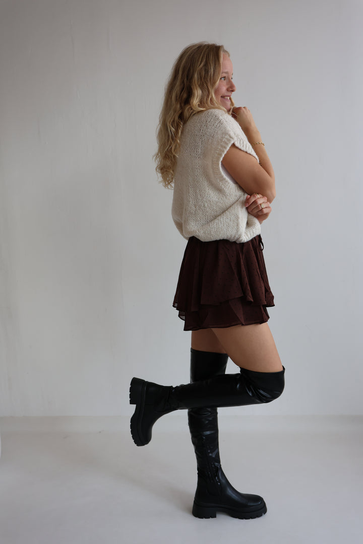Overknee Boots in Glattlederoptik